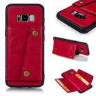 Leather Protective Case For Galaxy S8(Red) - 1