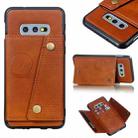 Leather Protective Case For Galaxy S10e(Brown) - 1