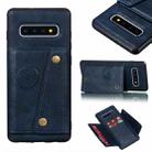 Leather Protective Case For Galaxy S10 Plus(Blue) - 1