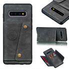 Leather Protective Case For Galaxy S10 Plus(Gray) - 1