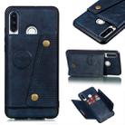 Leather Protective Case For Huawei P30 Lite(Blue) - 1