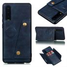 Leather Protective Case For Huawei P30(Blue) - 1