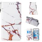 Leather Protective Case For iPhone 6 Plus & 6s Plus(White Gold Marble) - 1