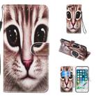 Leather Protective Case For iPhone 8 Plus & 7 Plus(Coffee Cat) - 1