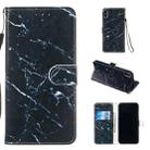 For iPhone XS Max Leather Protective Case(Black Marble) - 1