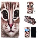 For iPhone XR Leather Protective Case(Coffee Cat) - 1