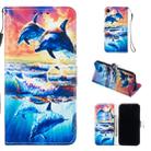For iPhone XR Leather Protective Case(Dolphin) - 1