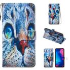 Leather Protective Case For Redmi Note 7(Blue Cat) - 1