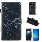 Leather Protective Case For Huawei Mate 20 Pro(Black Marble) - 1