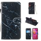 Leather Protective Case For Huawei P30(Black Marble) - 1