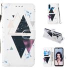Leather Protective Case For Huawei P30 Lite(Trigonal Marble) - 1