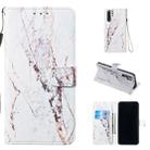 Leather Protective Case For Huawei P30 Pro(White Marble) - 1