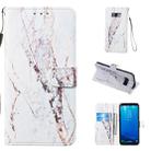 Leather Protective Case For Galaxy S8(White Marble) - 1
