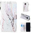Leather Protective Case For Galaxy S9(White Marble) - 1
