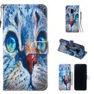 Leather Protective Case For Galaxy S9(Blue Cat) - 1