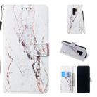 Leather Protective Case for Galaxy S9 Plus(White Marble) - 1