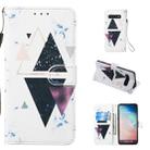 Leather Protective Case For Galaxy S10(Trigonal Marble) - 1