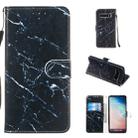 Leather Protective Case For Galaxy S10(Black Marble) - 1