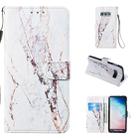 Leather Protective Case For Galaxy S10e(White Marble) - 1