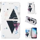 Leather Protective Case For Galaxy S10e(Trigonal Marble) - 1