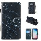 Leather Protective Case For Galaxy S10e(Black Marble) - 1
