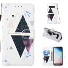 Leather Protective Case For Galaxy S10 Plus(Trigonal Marble) - 1