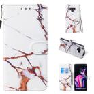 Leather Protective Case For Galaxy Note9(White Gold Marble) - 1