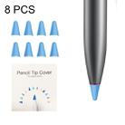 8 PCS Non-slip Mute Wear-resistant Nib Cover for M-pencil Lite (Dark Blue) - 1