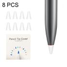 8 PCS Non-slip Mute Wear-resistant Nib Cover for M-pencil Lite (White) - 1