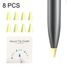 8 PCS Non-slip Mute Wear-resistant Nib Cover for M-pencil Lite (Yellow) - 1