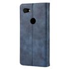 Magnetic Snap Retro Crazy Horse Texture Horizontal Flip Leather Case for Google Pixel 3 Lite, with Holder & Card Slots & Photo Frame (Blue) - 3