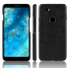 Shockproof Litchi Texture PC + PU Case for Google Pixel 3 Lite XL (Black) - 1