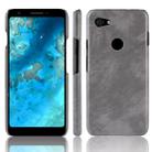 Shockproof Litchi Texture PC + PU Case for Google Pixel 3 Lite XL (Grey) - 1