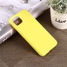Solid Color Liquid Silicone Shockproof Full Coverage Case for Google Pixel 4 (Yellow) - 1