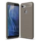 Brushed Texture Carbon Fiber Shockproof TPU Case for Google Pixel 3(Grey) - 1