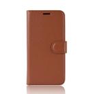 Litchi Texture Horizontal Flip Leather Case for Google Pixel 3, with Wallet & Holder & Card Slots (Brown) - 2