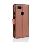 Litchi Texture Horizontal Flip Leather Case for Google Pixel 3, with Wallet & Holder & Card Slots (Brown) - 3