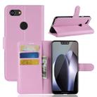 Litchi Texture Horizontal Flip Leather Case for Google Pixel 3 XL, with Wallet & Holder & Card Slots (Pink) - 1