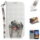 3D Painting Pug Pattern Coloured Drawing Horizontal Flip Leather Case for Google Pixel 3a XL, with Holder & Card Slots & Wallet - 1