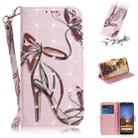 3D Painting Butterfly High Heels Pattern Coloured Drawing Horizontal Flip Leather Case for Google Pixel 3a XL, with Holder & Card Slots & Wallet - 1