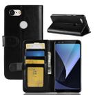 Crazy Horse Texture Horizontal Flip Leather Case for Google Pixel 3, with Wallet & Holder & Card Slots(Black) - 1
