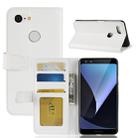 Crazy Horse Texture Horizontal Flip Leather Case for Google Pixel 3, with Wallet & Holder & Card Slots(White) - 1