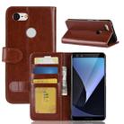 Crazy Horse Texture Horizontal Flip Leather Case for Google Pixel 3, with Wallet & Holder & Card Slots(Brown) - 1