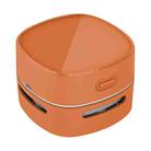 4W Hardcover Rechargeable Style Portable Handheld Wireless Mini Desktop Vacuum Cleaner(Orange) - 1