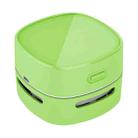 4W Hardcover Rechargeable Style Portable Handheld Wireless Mini Desktop Vacuum Cleaner(Green) - 1
