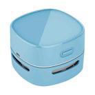 4W Hardcover Rechargeable Style Portable Handheld Wireless Mini Desktop Vacuum Cleaner(Blue) - 1