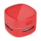 4W Hardcover Rechargeable Style Portable Handheld Wireless Mini Desktop Vacuum Cleaner(Red) - 1