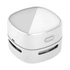 4W Hardcover Rechargeable Style Portable Handheld Wireless Mini Desktop Vacuum Cleaner(White) - 1