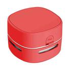 3W Hardcover Battery Style Portable Handheld Wireless Mini Desktop Vacuum Cleaner(Red) - 1