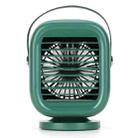 LLD-S02 Mini Portable Rotating Water Cooling Electric Fan (Green) - 1